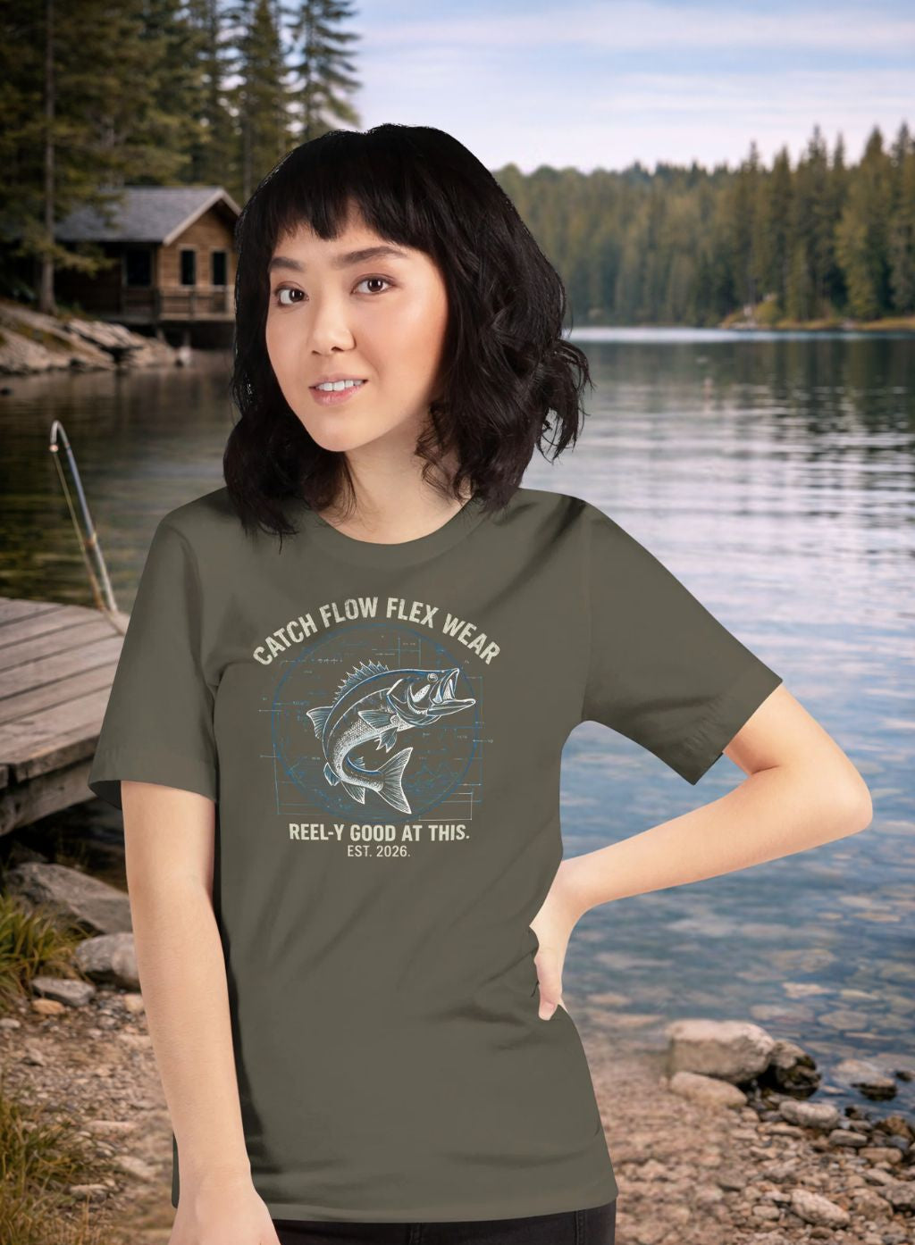 Funny fishing pun tee - Reel-y great design for anglers with humor
