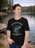 Reel-y fishing pun t-shirt - Catch Flow Flex Wear funny angler apparel