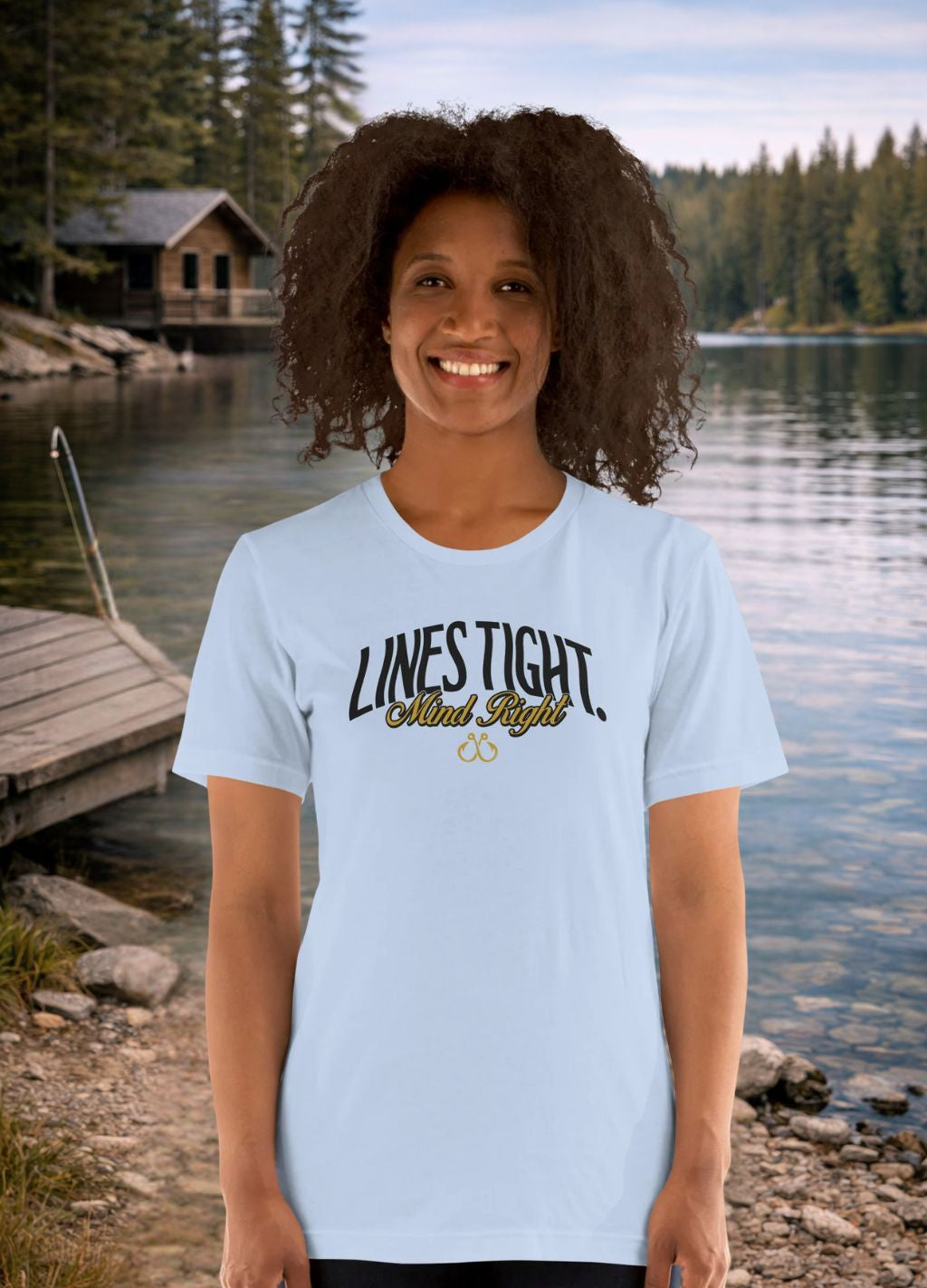 Keep your lines tight angler tee - fishing graphic shirt