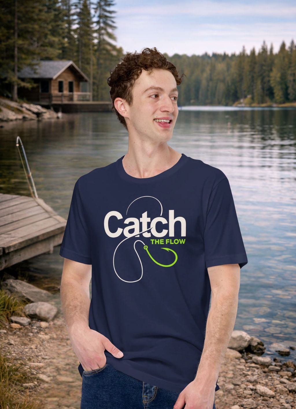 Catch The Flow Fishing T-Shirt