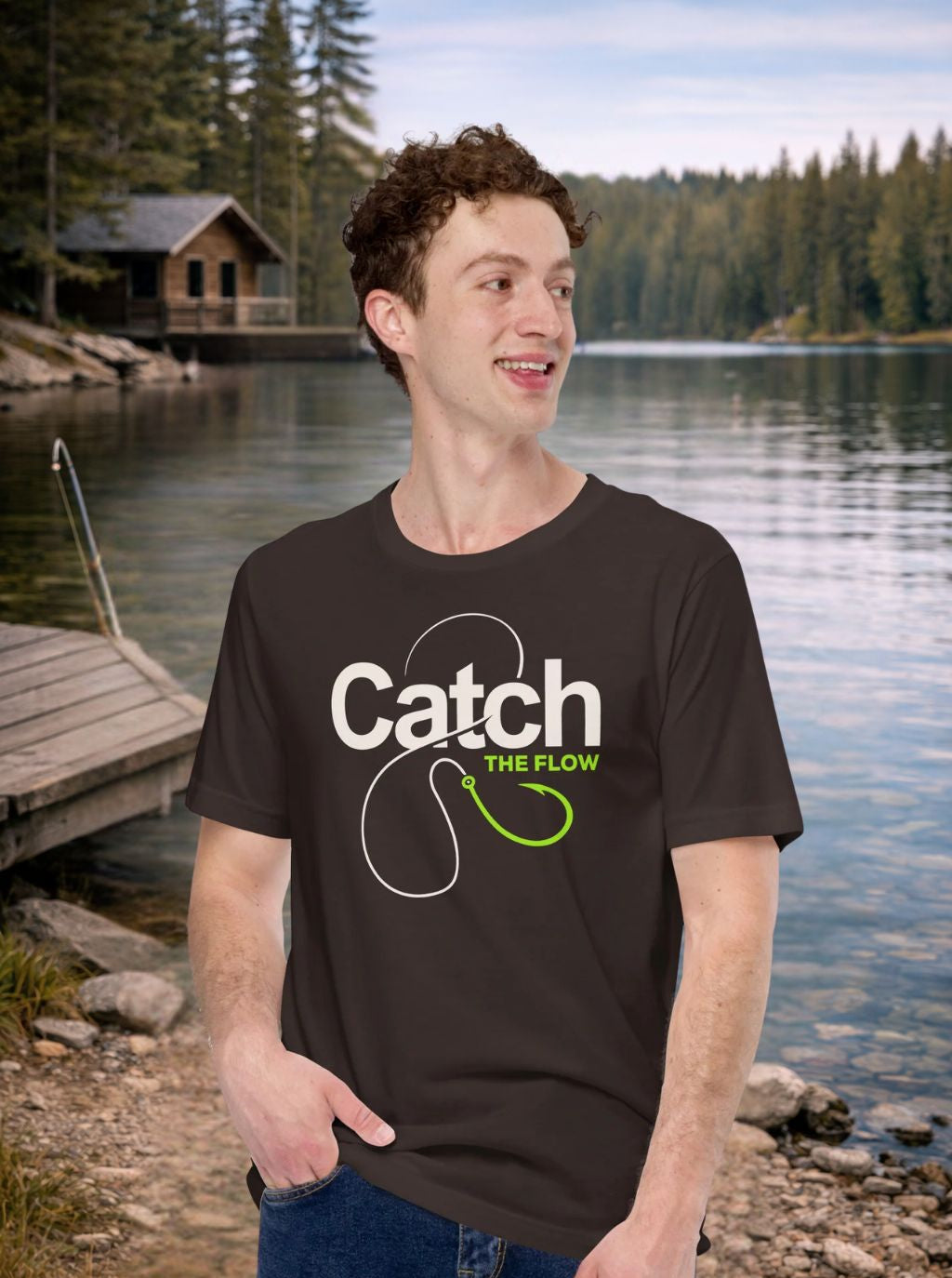 Catch The Flow Fishing T-Shirt