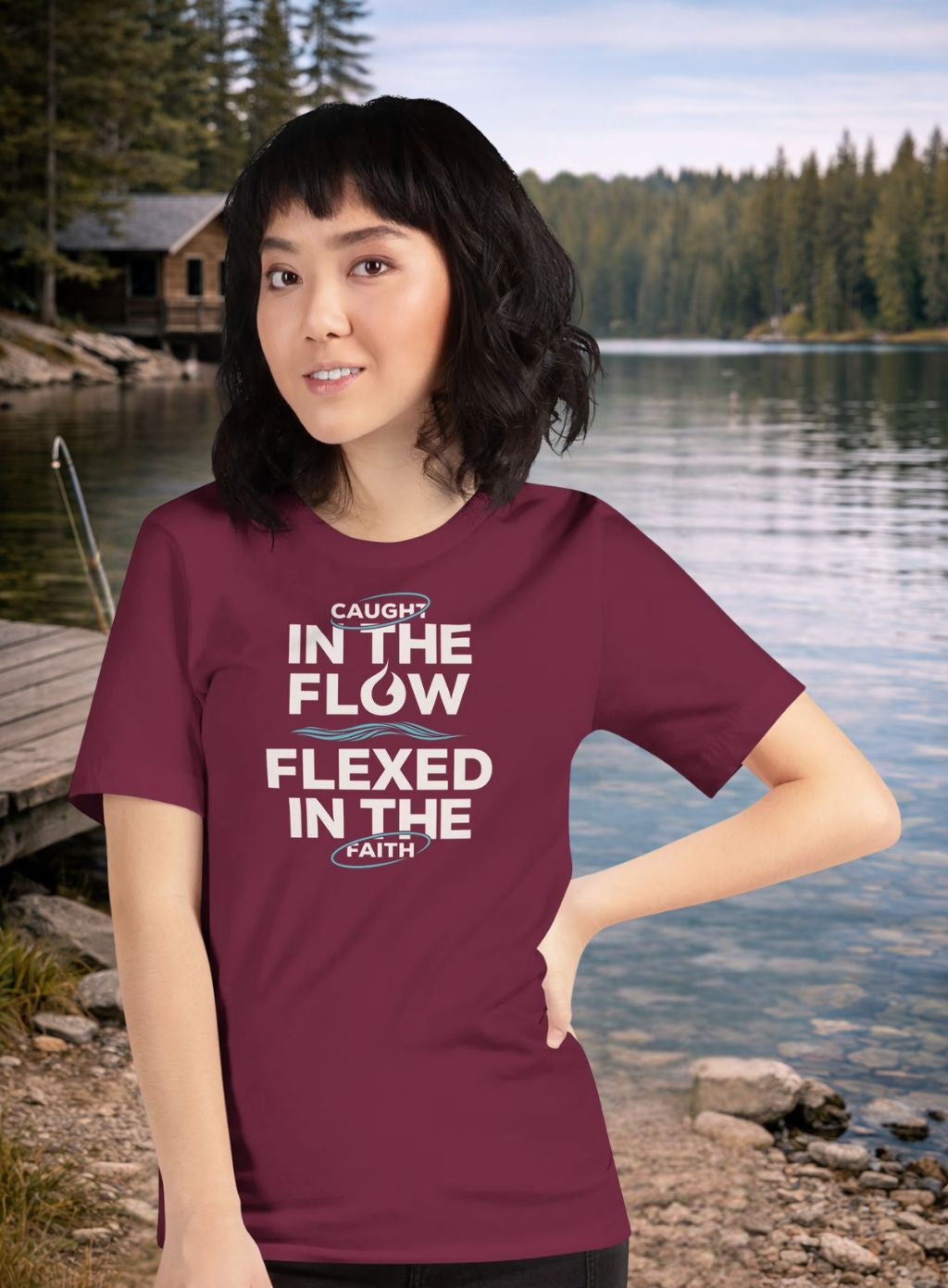 In the Flow Faith Fishing T-Shirt
