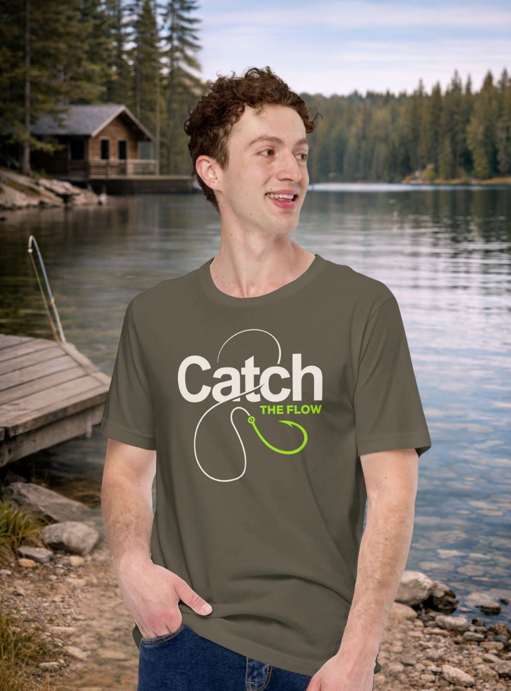 Catch The Flow Fishing T-Shirt